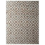 Rugsotic Hand Woven Kilim Jute Eco-Friendly Area Rug In White Beige Geometric Design