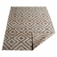Rugsotic Hand Woven Kilim Jute Eco-Friendly Area Rug In White Beige Geometric Design