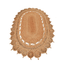 Rugsotic Hand Woven Kilim Jute Oval Area Rug, 5'X6'7", Eco-Friendly Beige