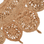 Rugsotic Hand Woven Kilim Jute Oval Area Rug, 5'X6'7", Eco-Friendly Beige