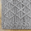 Rugsotic Carpets Hand Woven Overtufted Kilim Polypropylene 5'x8' Area Rug Geometric Dark Gray