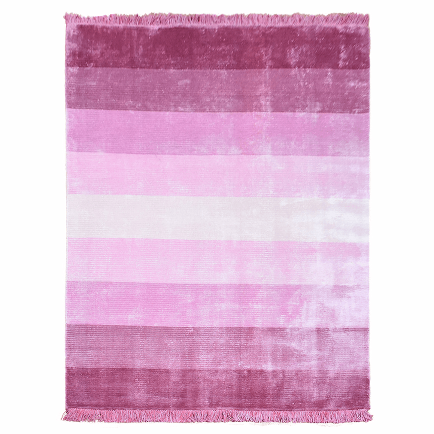 Rugsotic Carpets Hand Woven Viscose & Silk 5'x8' Area Rug Contemporary
