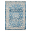 Rugsotic Carpets Machine Woven Crossweave Polyester Blue Area Rug Oriental