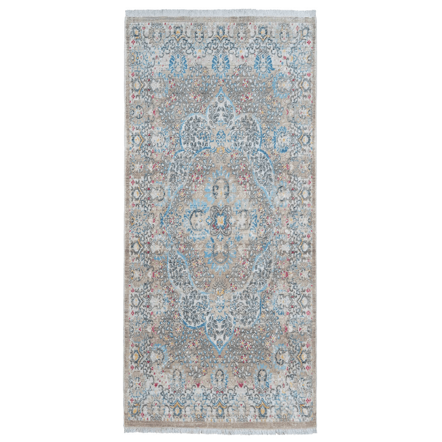 Rugsotic Machine Woven Crossweave Polyester Oriental Runner Rug 2'6''X9'10''