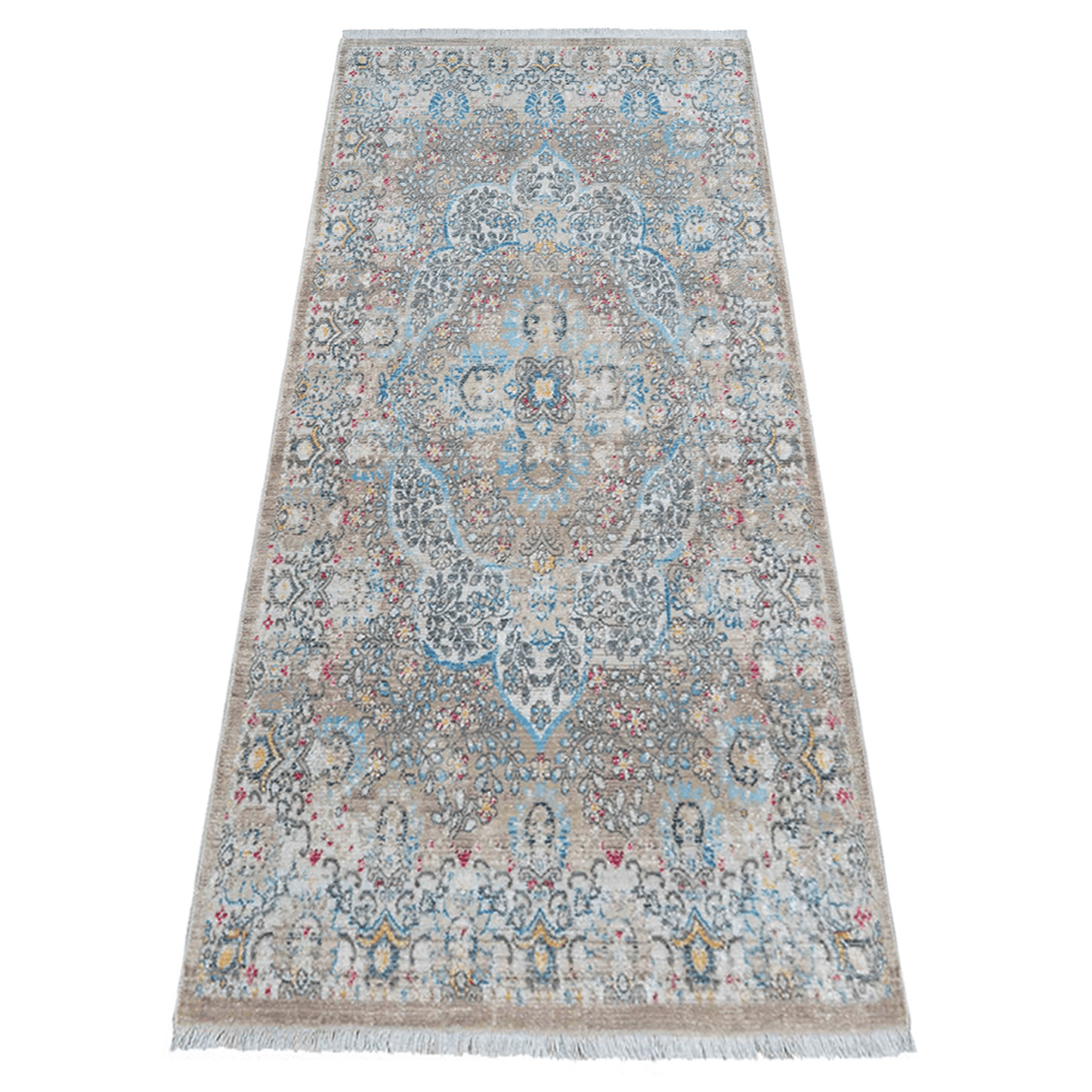 Rugsotic Machine Woven Crossweave Polyester Oriental Runner Rug 2'6''X9'10''