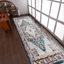 Rugsotic Machine Woven Crossweave Polyester Oriental Runner Rug 2'6''X9'10''