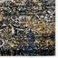 Rugsotic Abstract Ivory-Blue Machine Woven Runner Rug 3'2''X10'