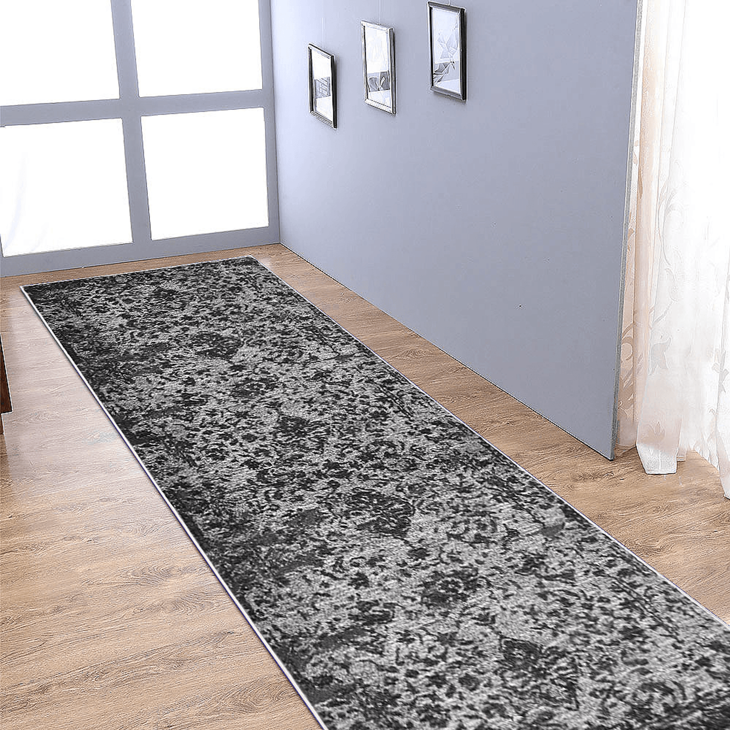 Rugsotic Carpets Machine Woven Heatset Polypropylene 3'2''x10' Runner Area Rug Contemporary