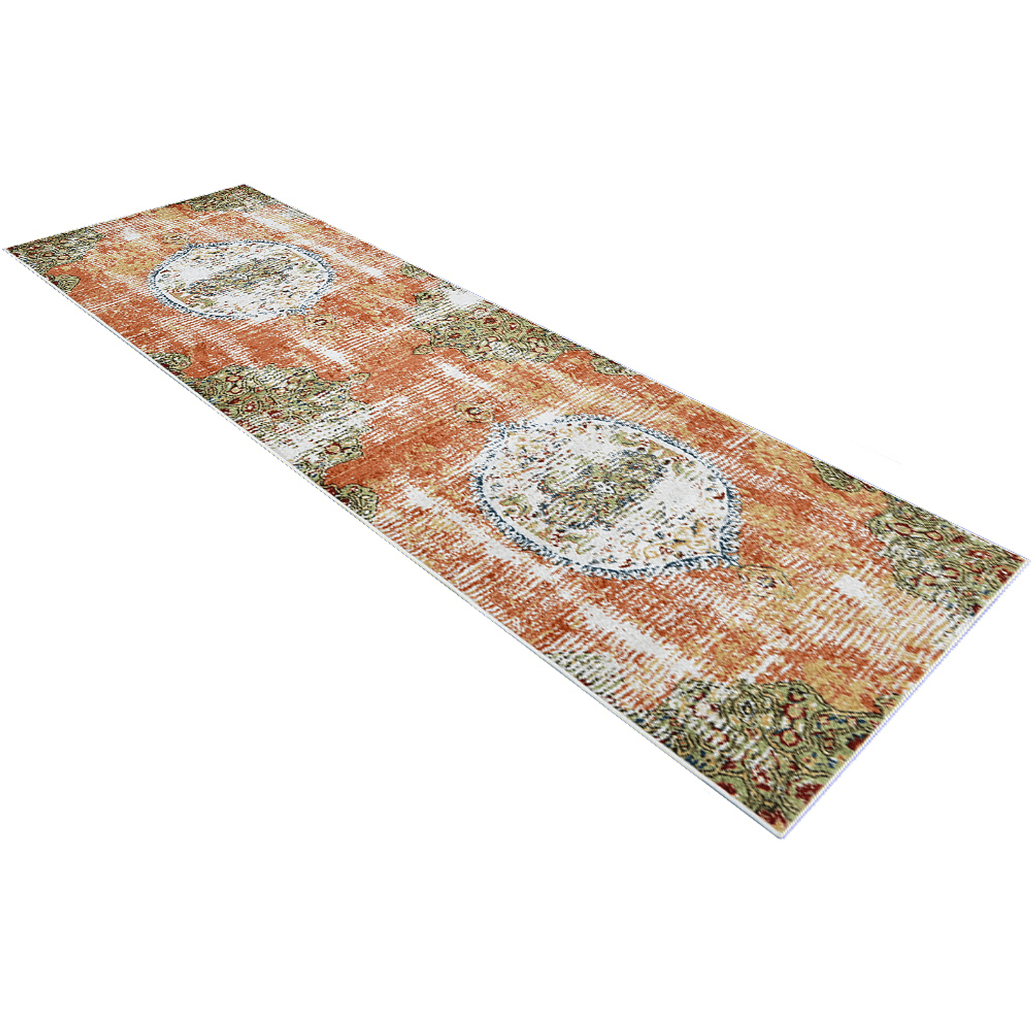 Rugsotic Carpets Machine Woven Heatset Polypropylene 3'2''x10' Runner Area Rug Oriental