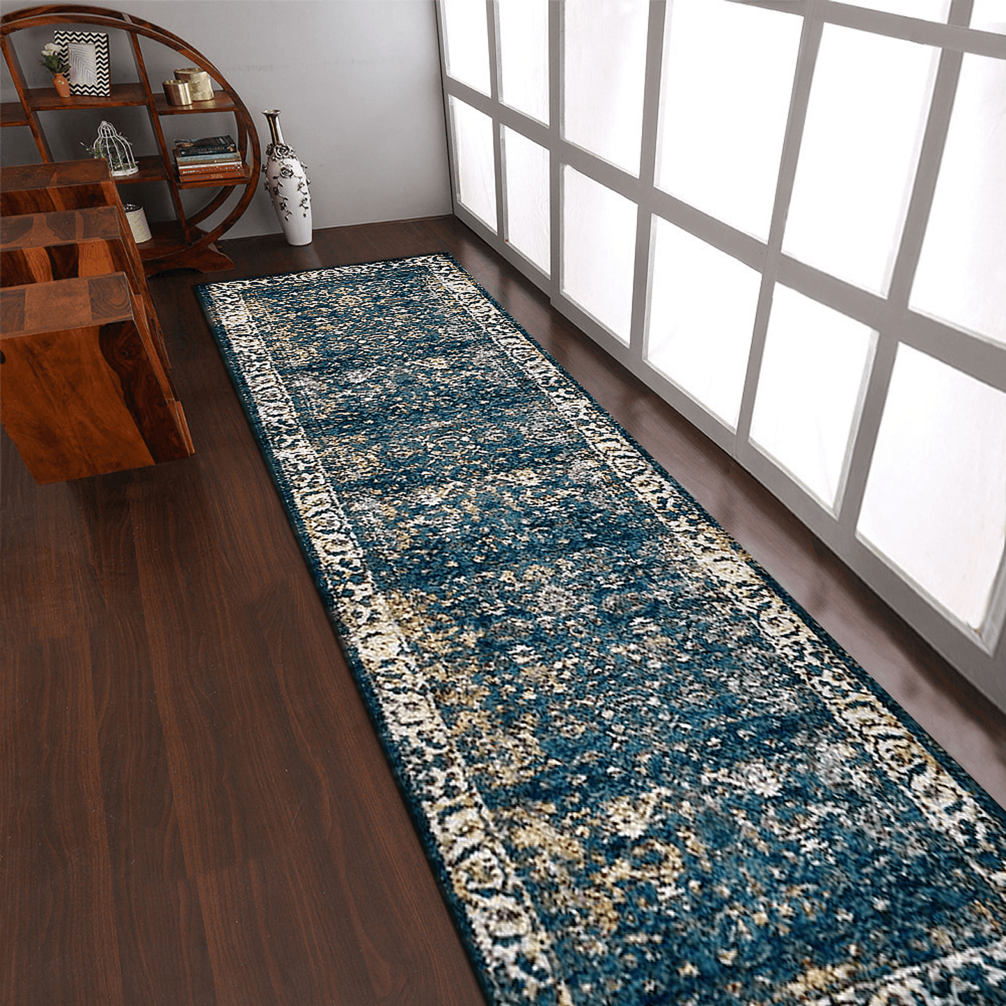 Rugsotic Carpets Machine Woven Heatset Polypropylene 3'2''x10' Runner Area Rug Oriental