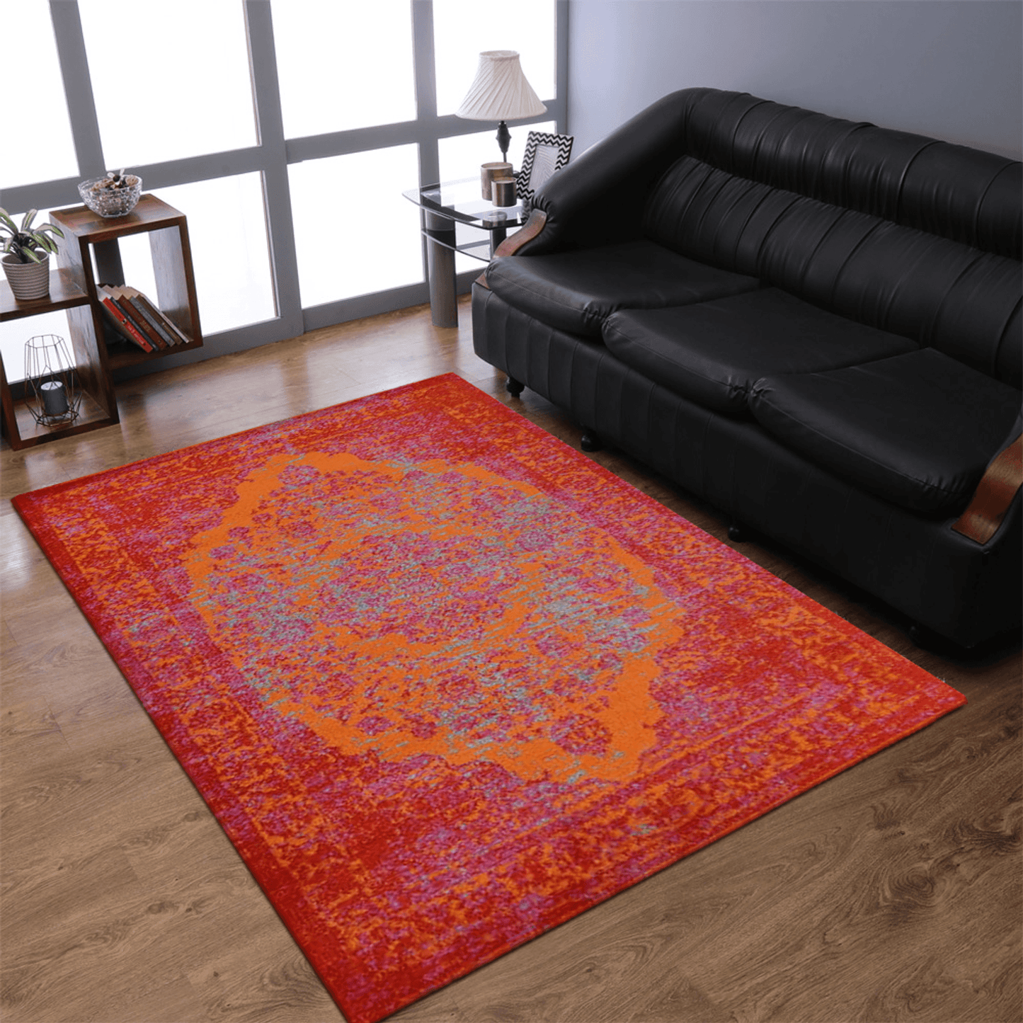 Rugsotic Carpets Machine Woven Oriental Area Rug In Beige And Blue