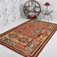 Rugsotic Carpets Machine Woven Oriental Area Rug In Beige And Blue