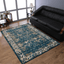 Rugsotic Carpets Machine Woven Oriental Area Rug In Beige And Blue
