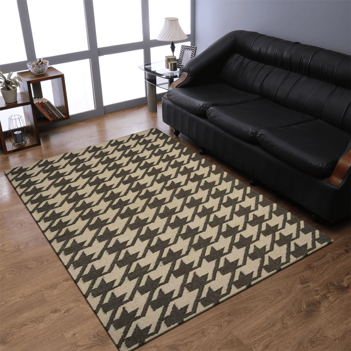 Rugsotic Carpets Hand Woven Flat Weave Kilim Wool Area Rug Contemporary