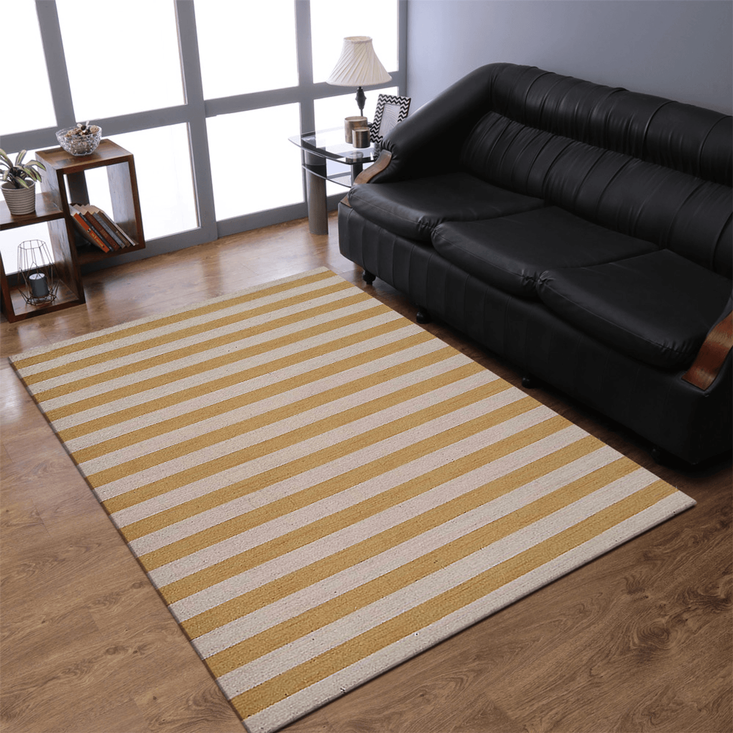 Rugsotic Carpets Hand Woven Flat Weave Kilim Wool Area Rug Contemporary