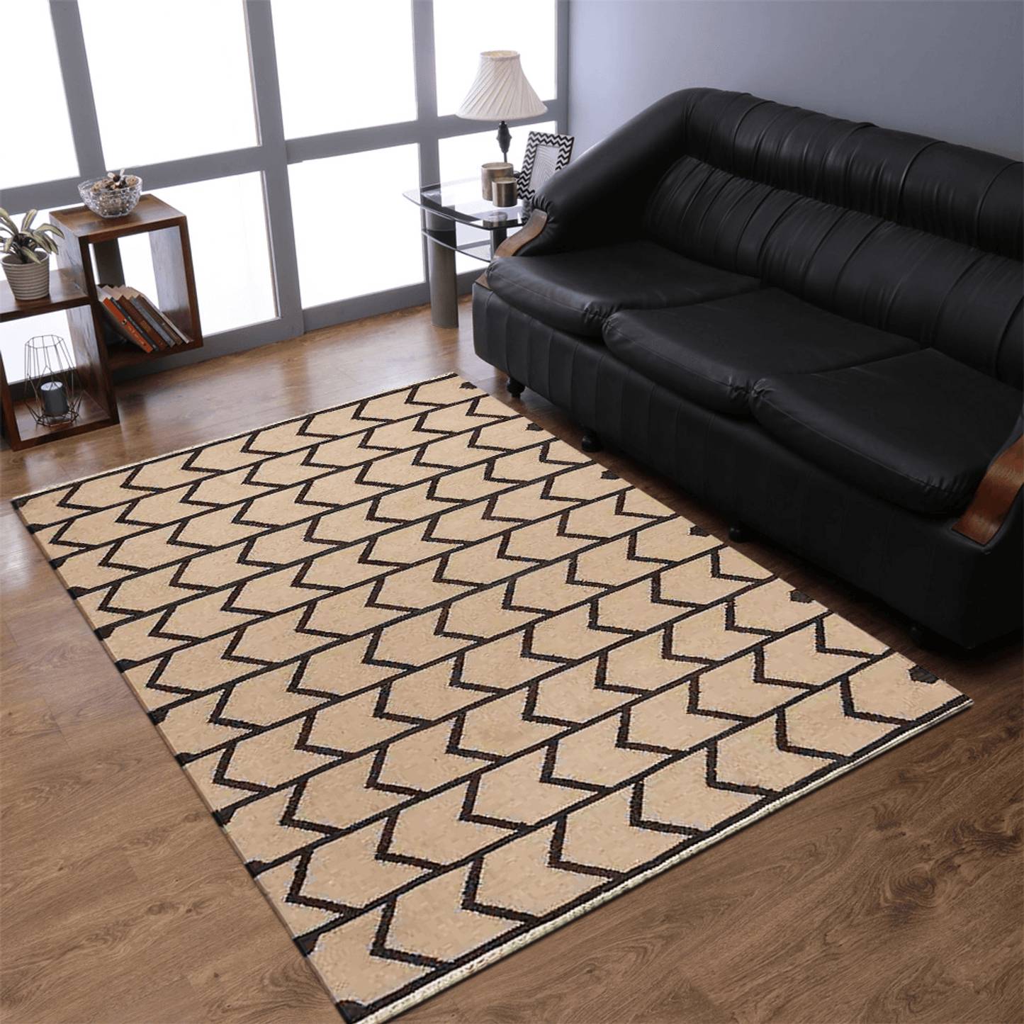 Rugsotic Carpets Hand Woven Flat Weave Kilim Wool Area Rug Contemporary