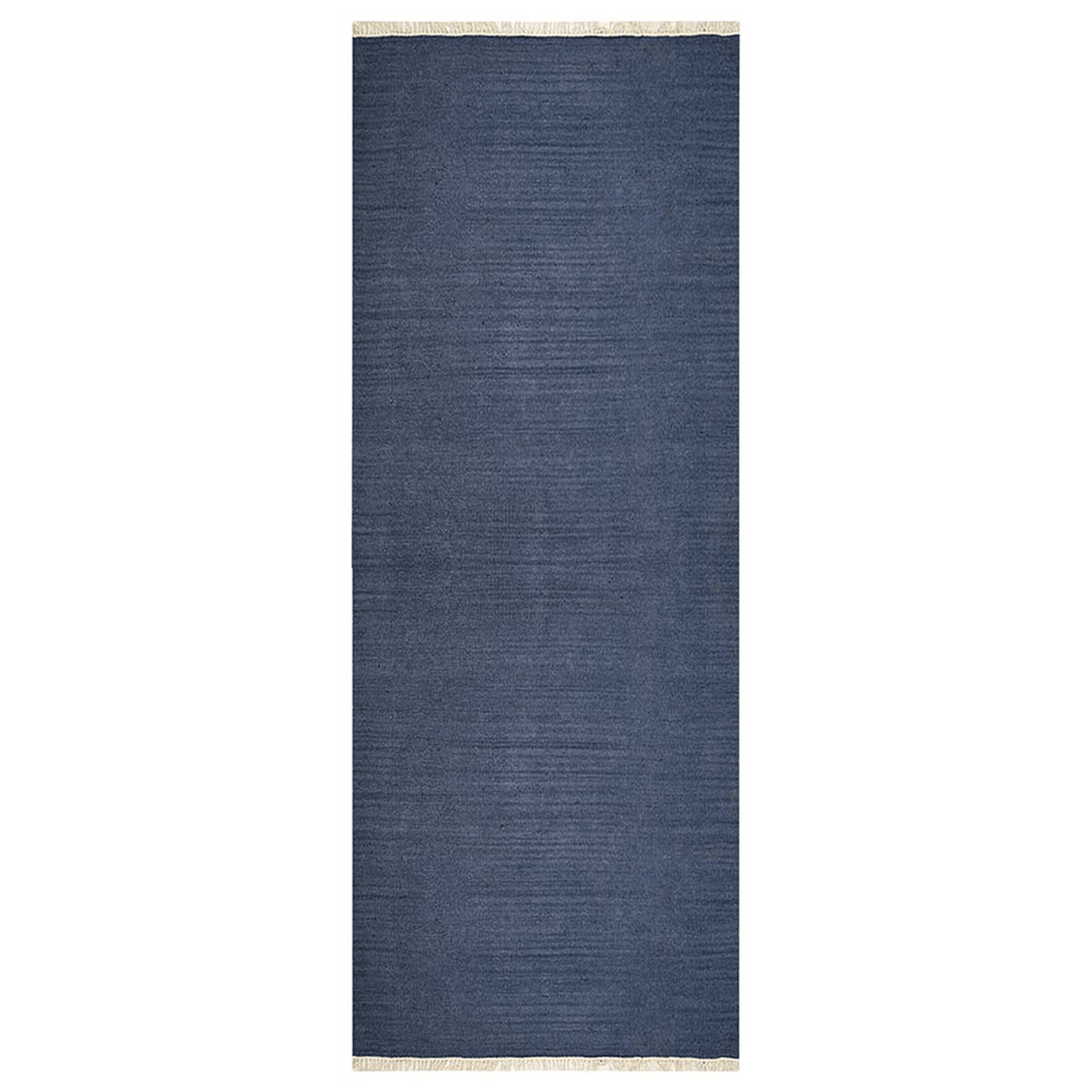 Rugsotic Hand Woven Blue Kilim Wool Runner Area Rug