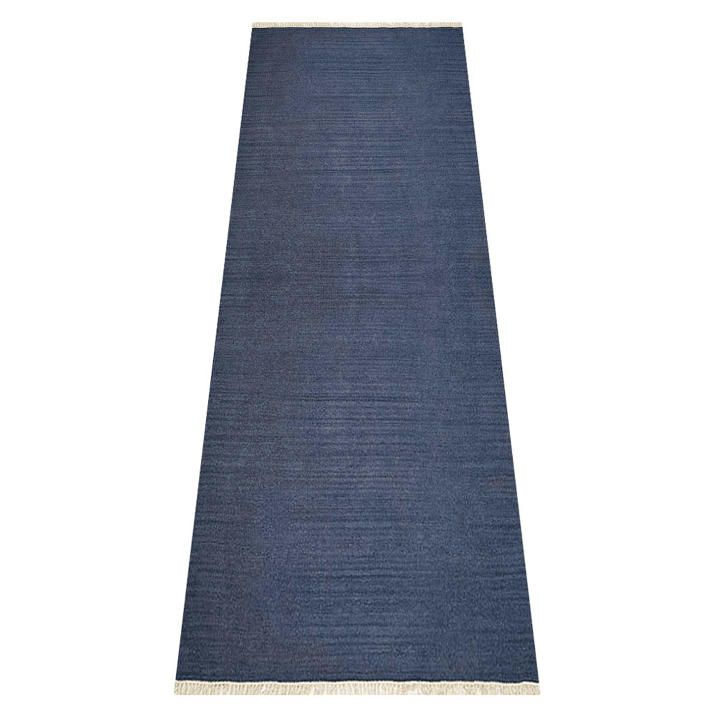 Rugsotic Hand Woven Blue Kilim Wool Runner Area Rug