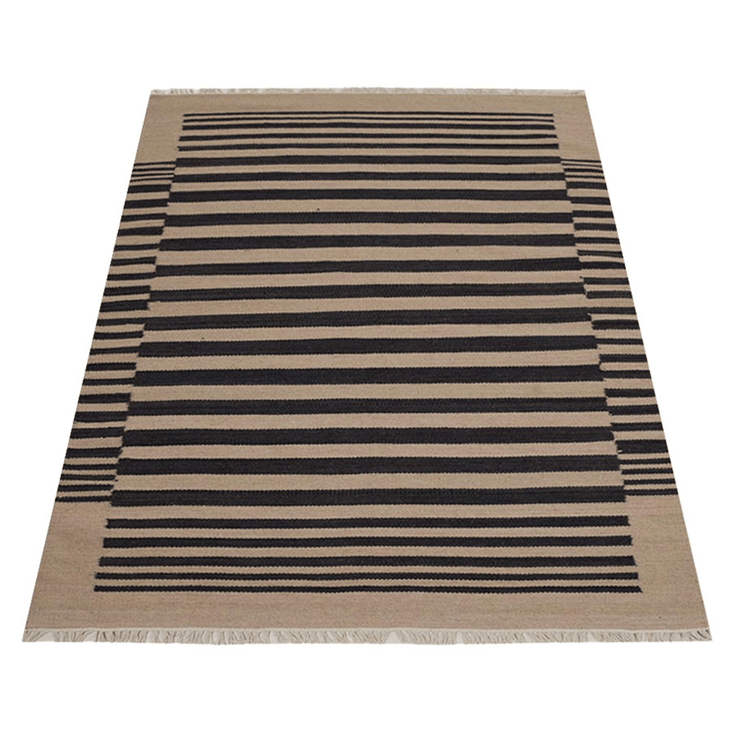 Rugsotic Carpets Hand Woven Flat Weave Kilim Wool Area Rug Contemporary