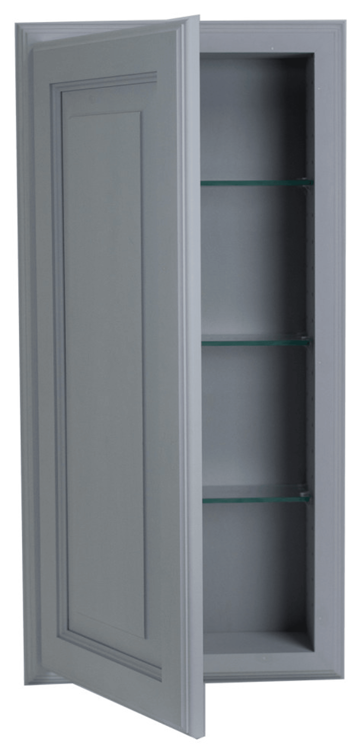 Booker Wall Cabinet With Adjustable Glass Shelves