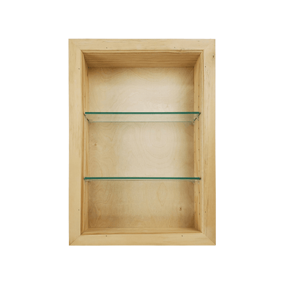 Dion Wall Recessed Niche With Adjustable Glass Shelves