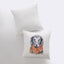 Elegant Pencil Sketch Dog Pillow Cover