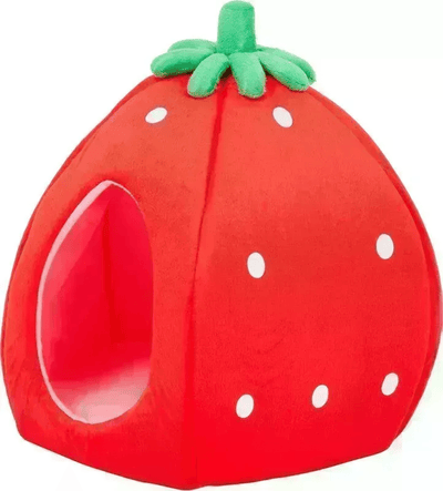 YML Strawberry Pet Bed House for Dogs and Cats