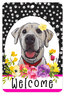 Hhs Paw Prints Welcome Indoor/Outdoor Aluminum Sign For Dog Lovers