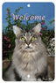Maine Coon Cat Indoor/Outdoor High-Grade Aluminium Sign