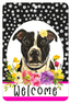 Pit Bull Welcome Indoor/Outdoor Aluminium Sign - 8" X 12"