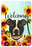 Pit Bull Black/White Indoor/Outdoor Aluminum Sign