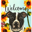 Pit Bull Black/White Indoor/Outdoor Aluminum Sign