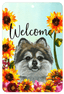 Pomeranian Welcome Indoor/Outdoor Aluminium Sign