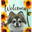 Pomeranian Welcome Indoor/Outdoor Aluminium Sign
