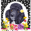 Poodle Black Welcome Indoor/Outdoor Aluminium Sign