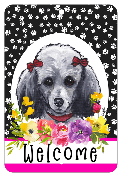 Hhs Paw Prints Welcome Indoor/Outdoor Aluminium Sign