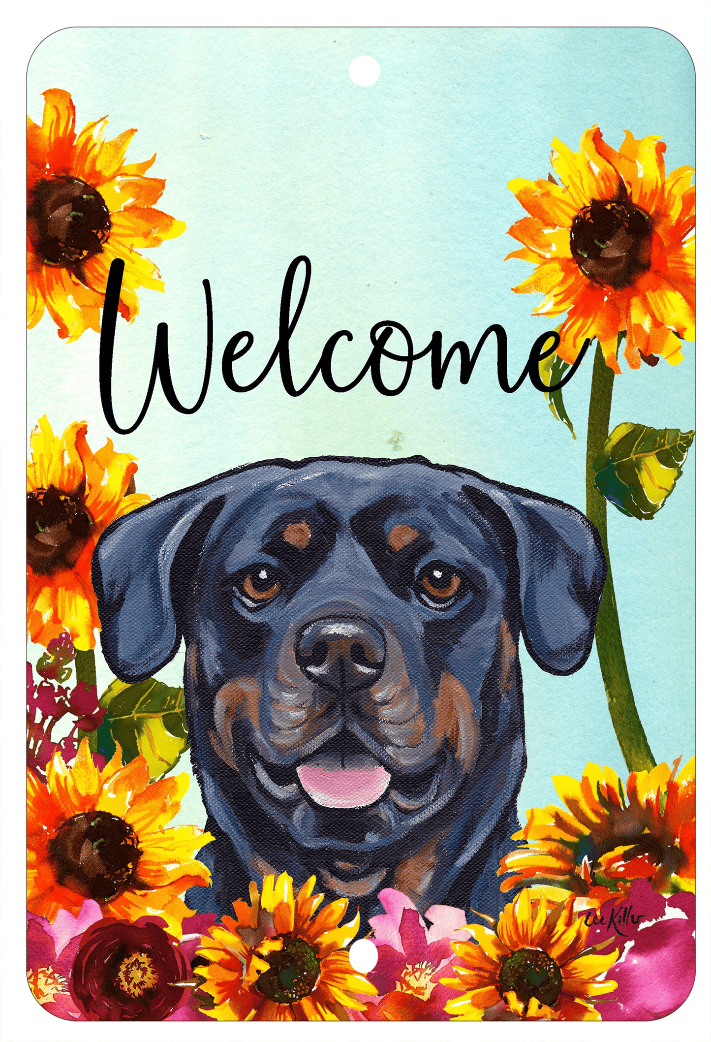 Rottweiler Indoor/Outdoor Aluminium Sign - 8" X 12"