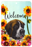 Saint Bernard Indoor/Outdoor Welcome Sign – High-Grade Aluminium, Made In Usa