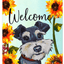 Schanuzer Uncropped Aluminium Sign For Dog Lovers