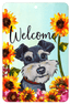 Schanuzer Uncropped Aluminium Sign For Dog Lovers