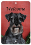 Schnauzer Uncropped Aluminium Sign – Best Of Breed Indoor/Outdoor Decor