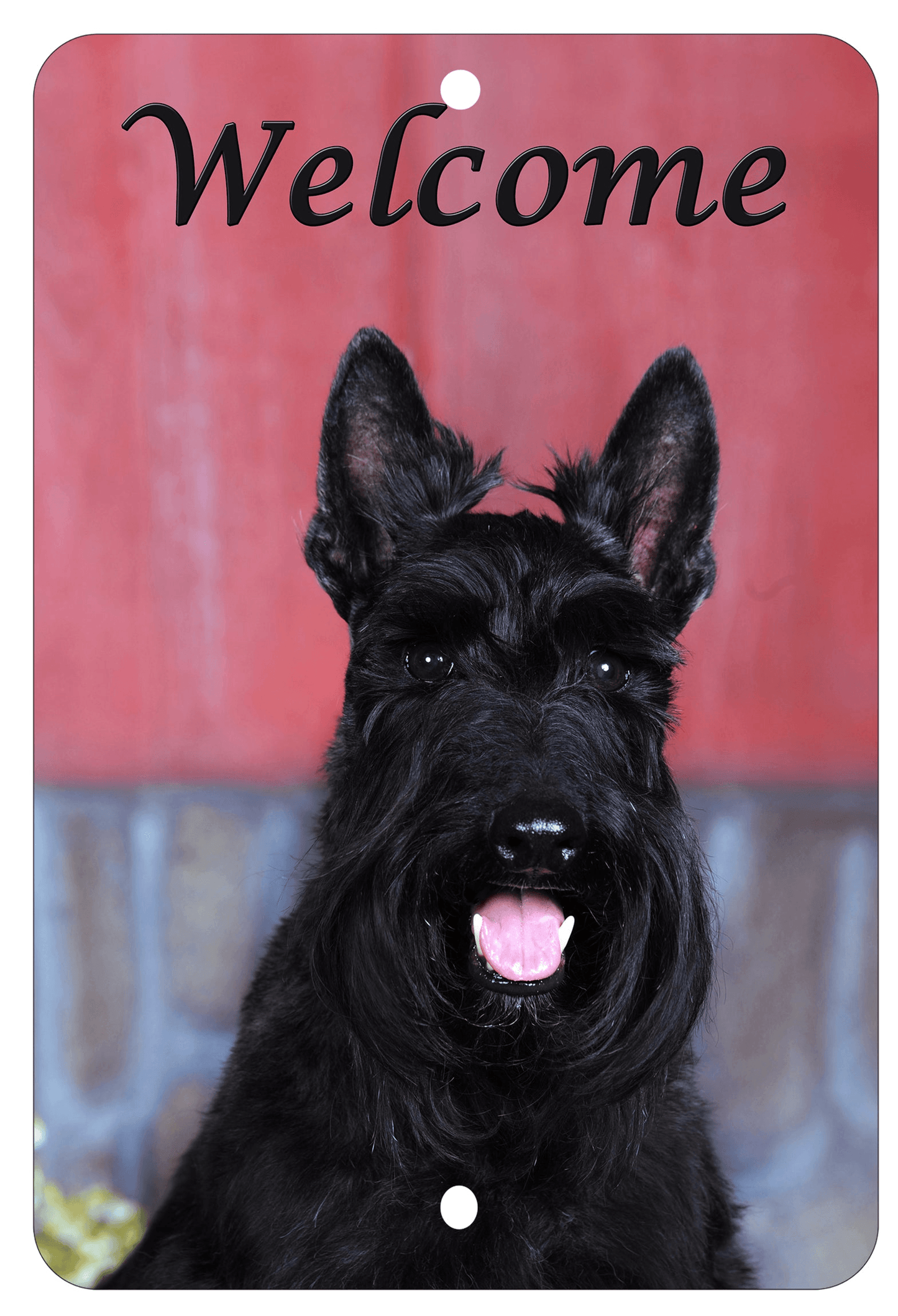 Scotty Indoor/Outdoor Aluminium Dog Lovers Sign