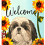 Shih Tzu Welcome Indoor/Outdoor Aluminium Sign