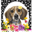 Beagle Paw Prints Welcome Indoor/Outdoor Aluminum Sign