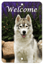 Siberian Husky Indoor/Outdoor Aluminium Sign