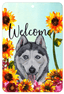 Siberian Husky Grey Aluminium Indoor/Outdoor Sign