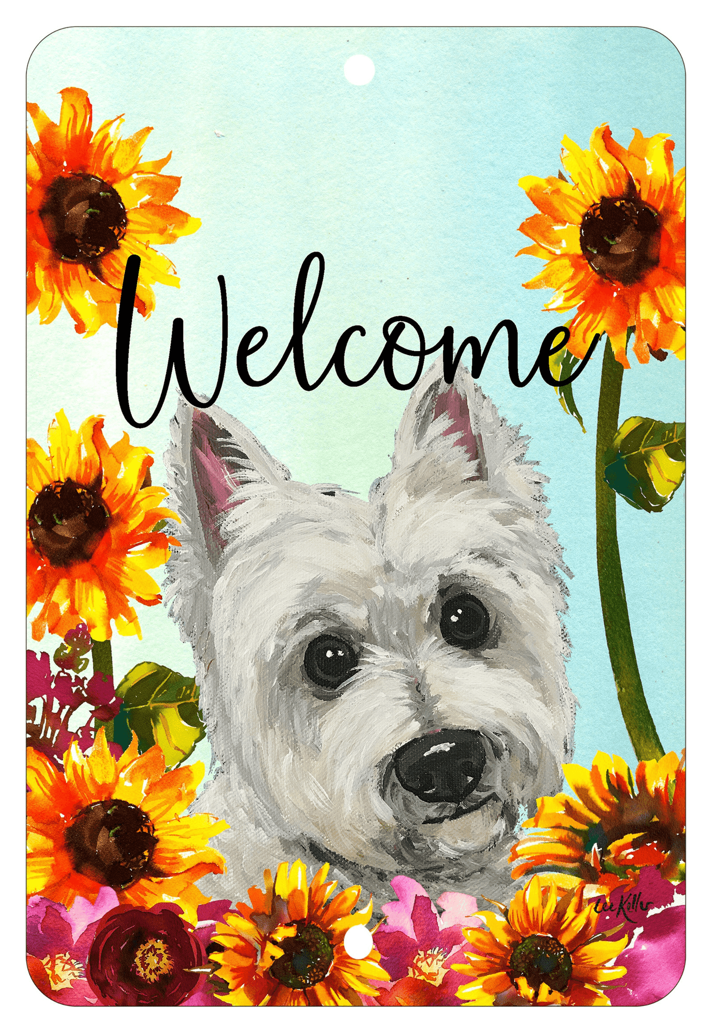 Westie Indoor/Outdoor Aluminium Sign For Dog Lovers