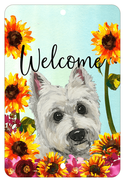 Westie Indoor/Outdoor Aluminium Sign For Dog Lovers
