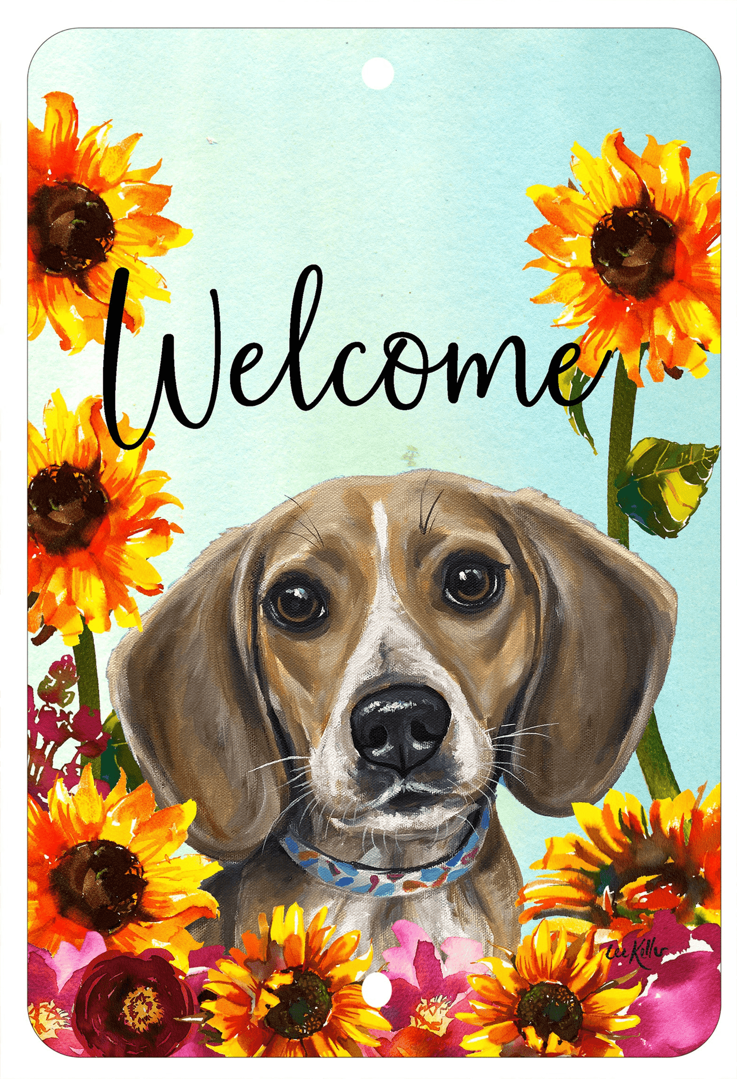 Beagle Indoor/Outdoor Aluminium Welcome Sign