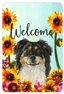 Border Collie Welcome Indoor/Outdoor Aluminium Sign